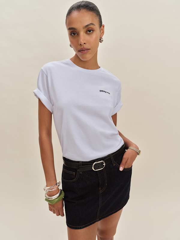 Patagonia M's P-6 Logo Responsibili-tee - White